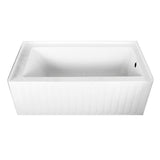 Kingston Brass 60-Inch Acrylic Alcove Tub
