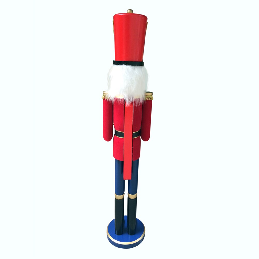 60-inch Deluxe Nutcracker Drummer Soldier