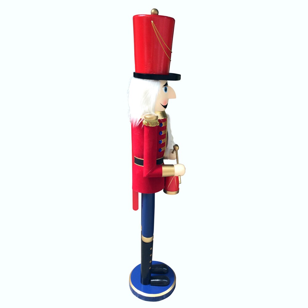 60-inch Deluxe Nutcracker Drummer Soldier