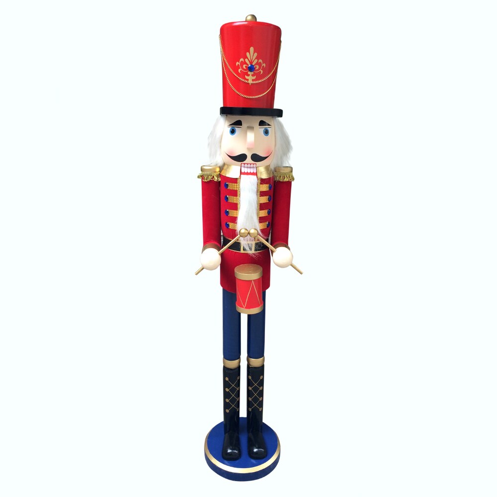 60-inch Deluxe Nutcracker Drummer Soldier