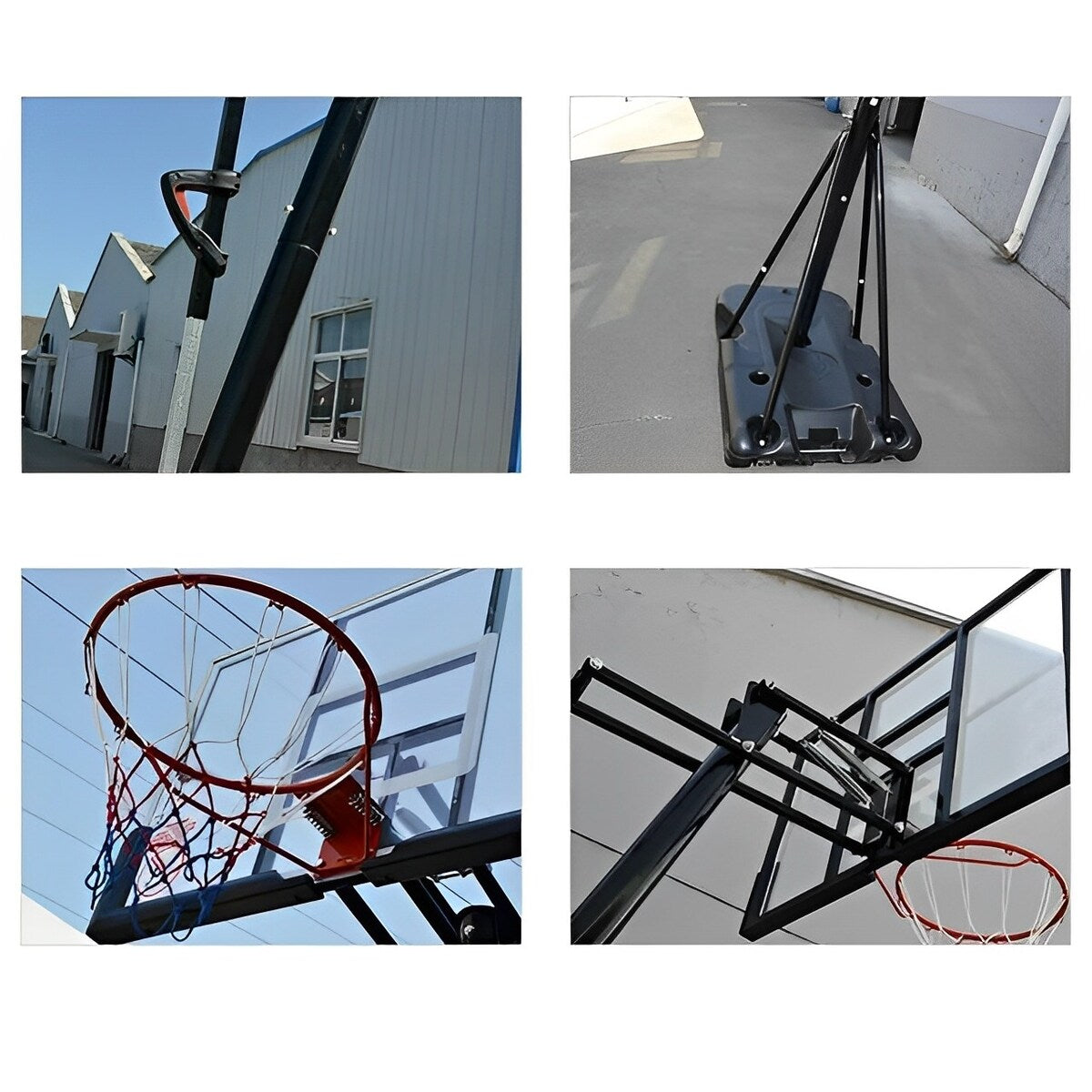 60-Inch Portable Basketball Hoop System with 8-10 ft. Height Adjustable