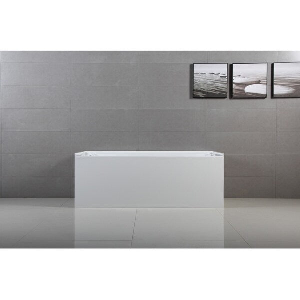 Kingston Brass 60 x 32 inches Acrylic Deep Soak Alcove Bathtub - White