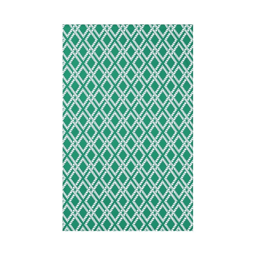 Rope Rigging Geometric Print Throw Blanket