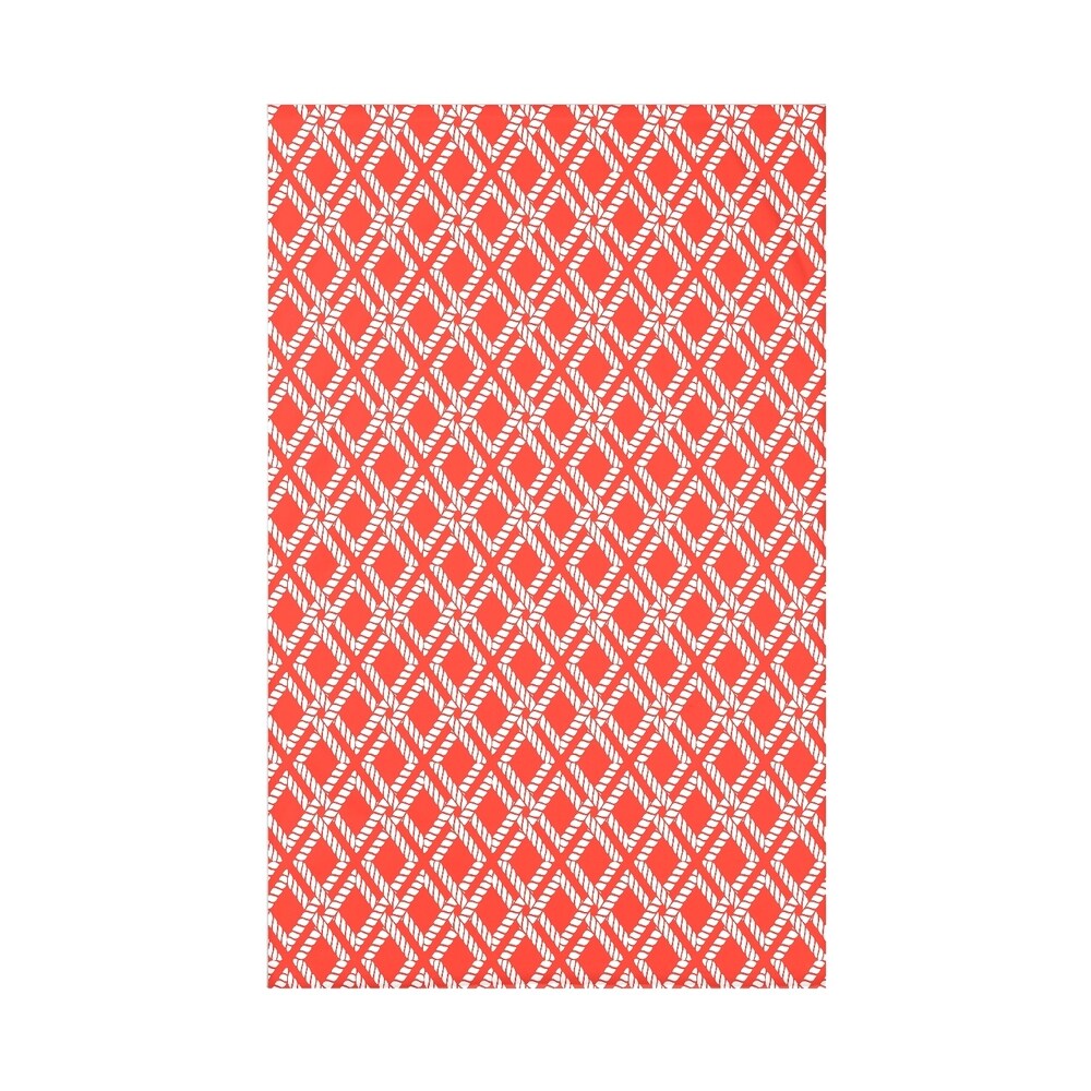 Rope Rigging Geometric Print Throw Blanket