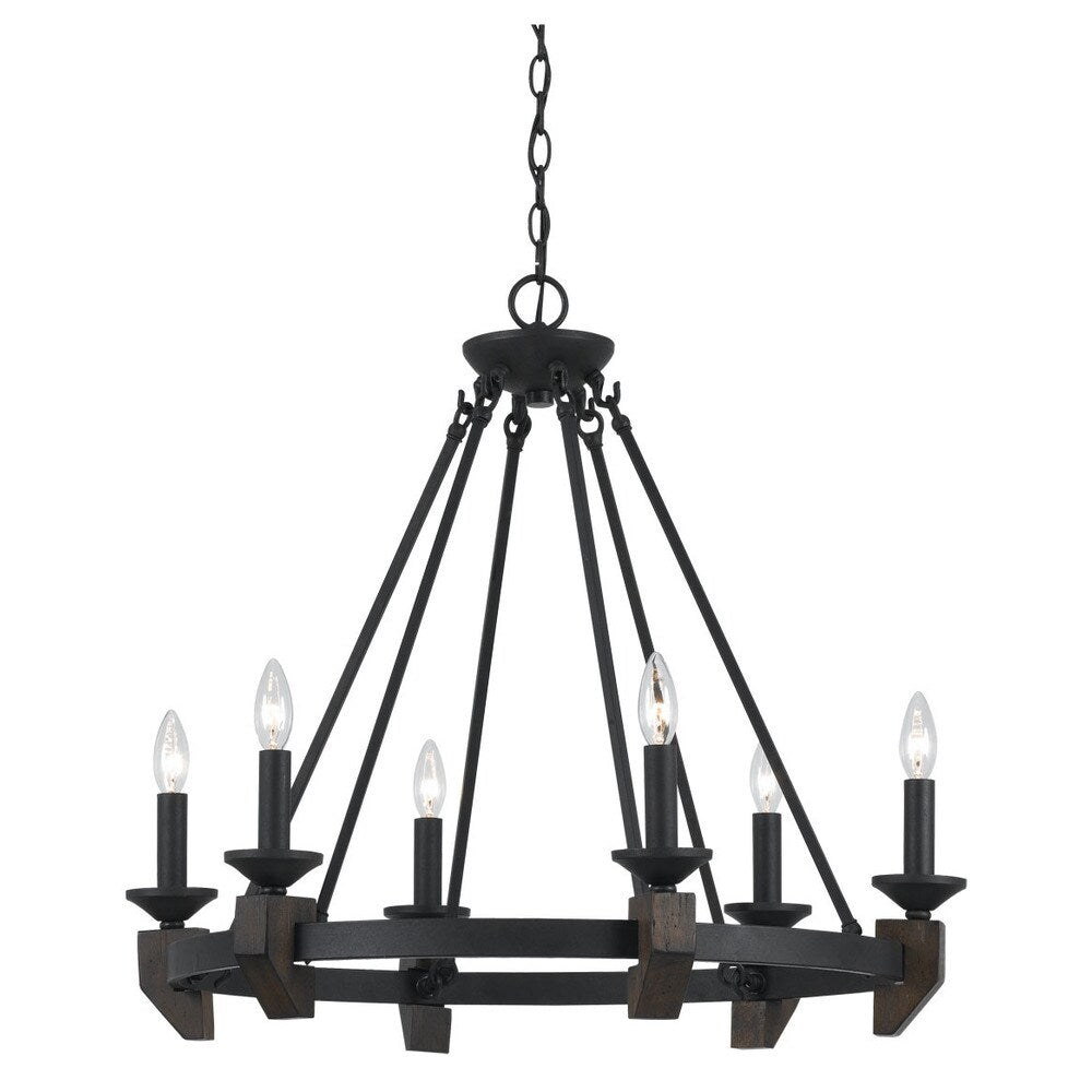 Cruz Iron 6-light 60-watt Chandelier