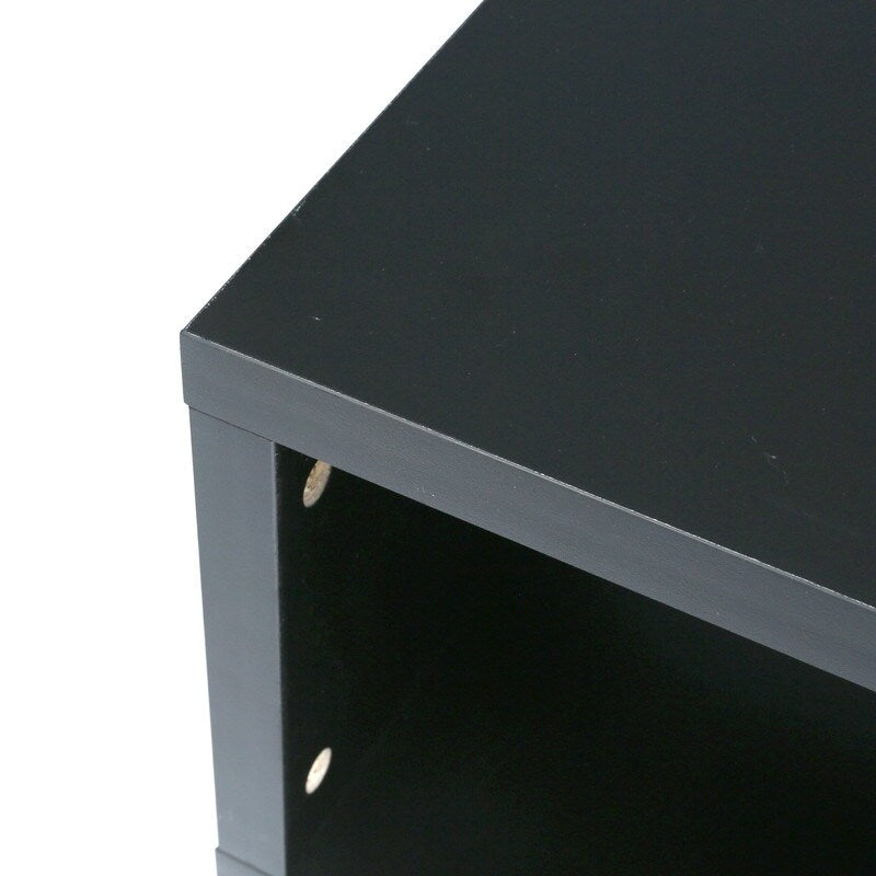 60"Black Floating TV Console, TV Stands with Shelves