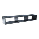 60"Black Floating TV Console, TV Stands with Shelves