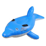 61" Inflatable Blue Ride-On Dolphin Children's Swimming Pool Float