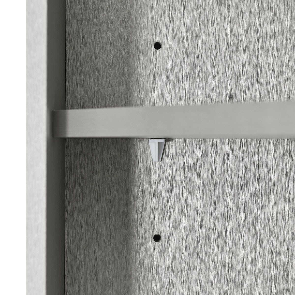 61" Wood 2-door Bathroom Corner Cabinet with Exterior Shelves