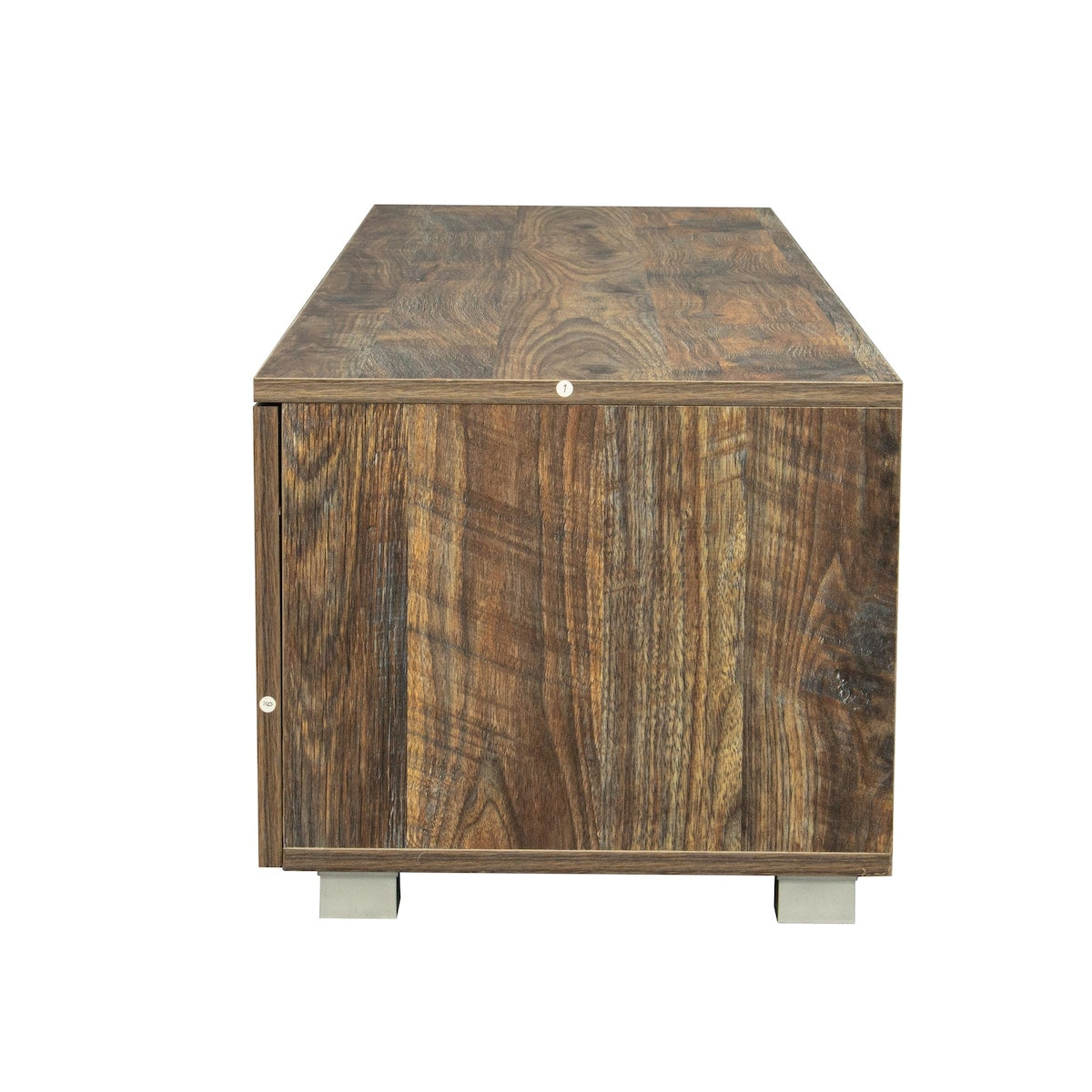 63 inch TV Stand Media Center with 2 Large-Capacity Side Door Cabinet