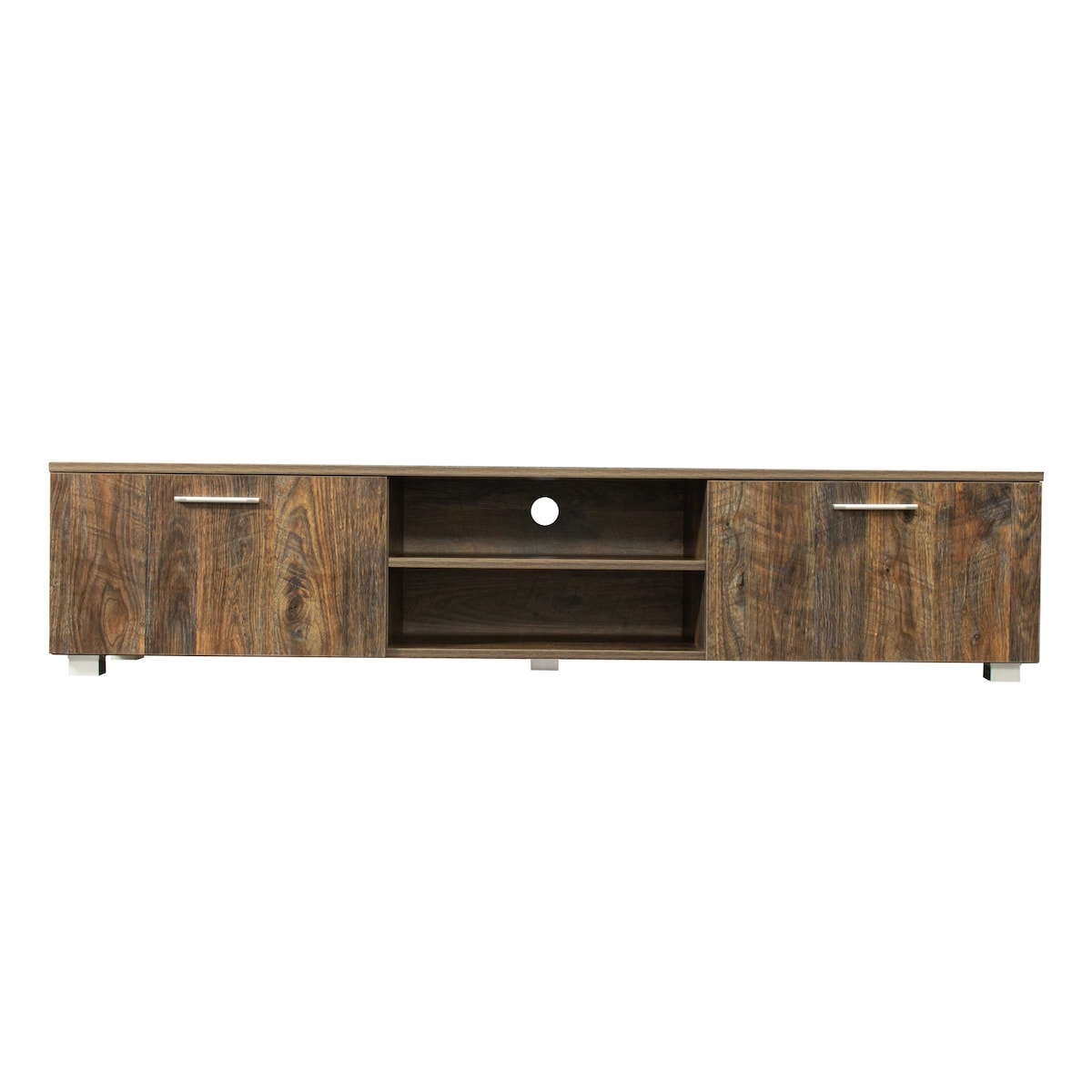 63 inch TV Stand Media Center with 2 Large-Capacity Side Door Cabinet