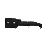 63.8" Queen Pull Out Sofa Bed, 3-in-1 Convertible Sleeper Sofa with Side Storage,Multi-Functional Velvet Loveseat Bed