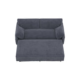 63.8" Queen Pull Out Sofa Bed, 3-in-1 Convertible Sleeper Sofa with Side Storage,Multi-Functional Velvet Loveseat Bed