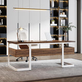 63" Executive Desk with Shelves, Computer Desk for Home Office