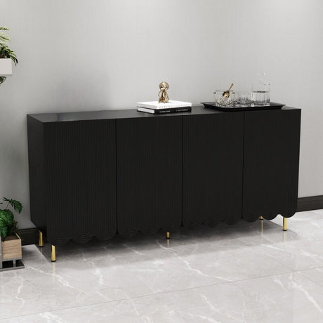 63"W Accent Storage Cabinet with 4 Doors,Modern Sideboard,Buffet side Cabinet