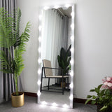 63"×24" 3 Color Modes Lighted Standing Floor Full Length Mirror for Dressing Room, Bedroom