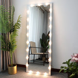 63"×24" 3 Color Modes Lighted Standing Floor Full Length Mirror for Dressing Room, Bedroom