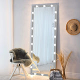 63"×24" 3 Color Modes Lighted Standing Floor Full Length Mirror for Dressing Room, Bedroom