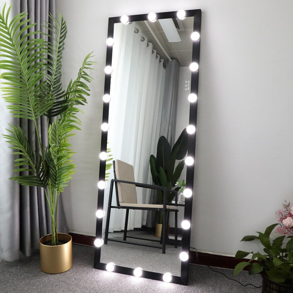 63"×24" 3 Color Modes Lighted Standing Floor Full Length Mirror for Dressing Room, Bedroom