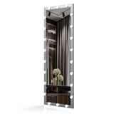63"×24" 3 Color Modes Lighted Standing Floor Full Length Mirror for Dressing Room, Bedroom