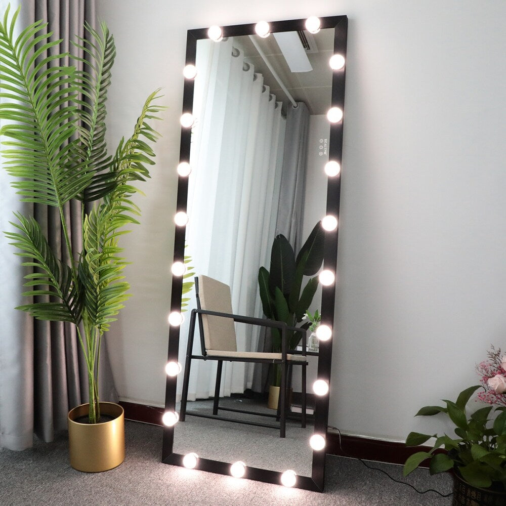 63"×24" 3 Color Modes Lighted Standing Floor Full Length Mirror for Dressing Room, Bedroom