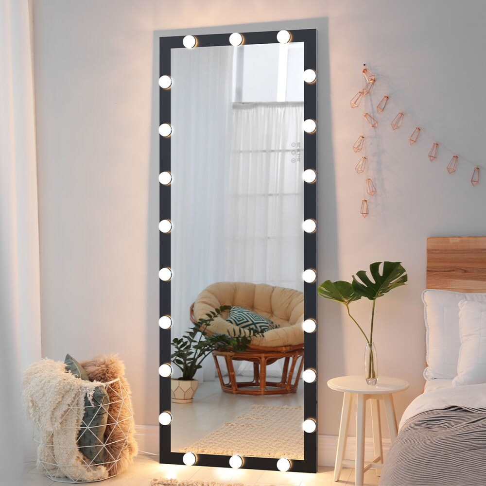 63"×24" 3 Color Modes Lighted Standing Floor Full Length Mirror for Dressing Room, Bedroom