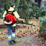63cc 2-Cycle Gas Leaf Blower, 650 CFM Cordless Handheld Leaf Blower