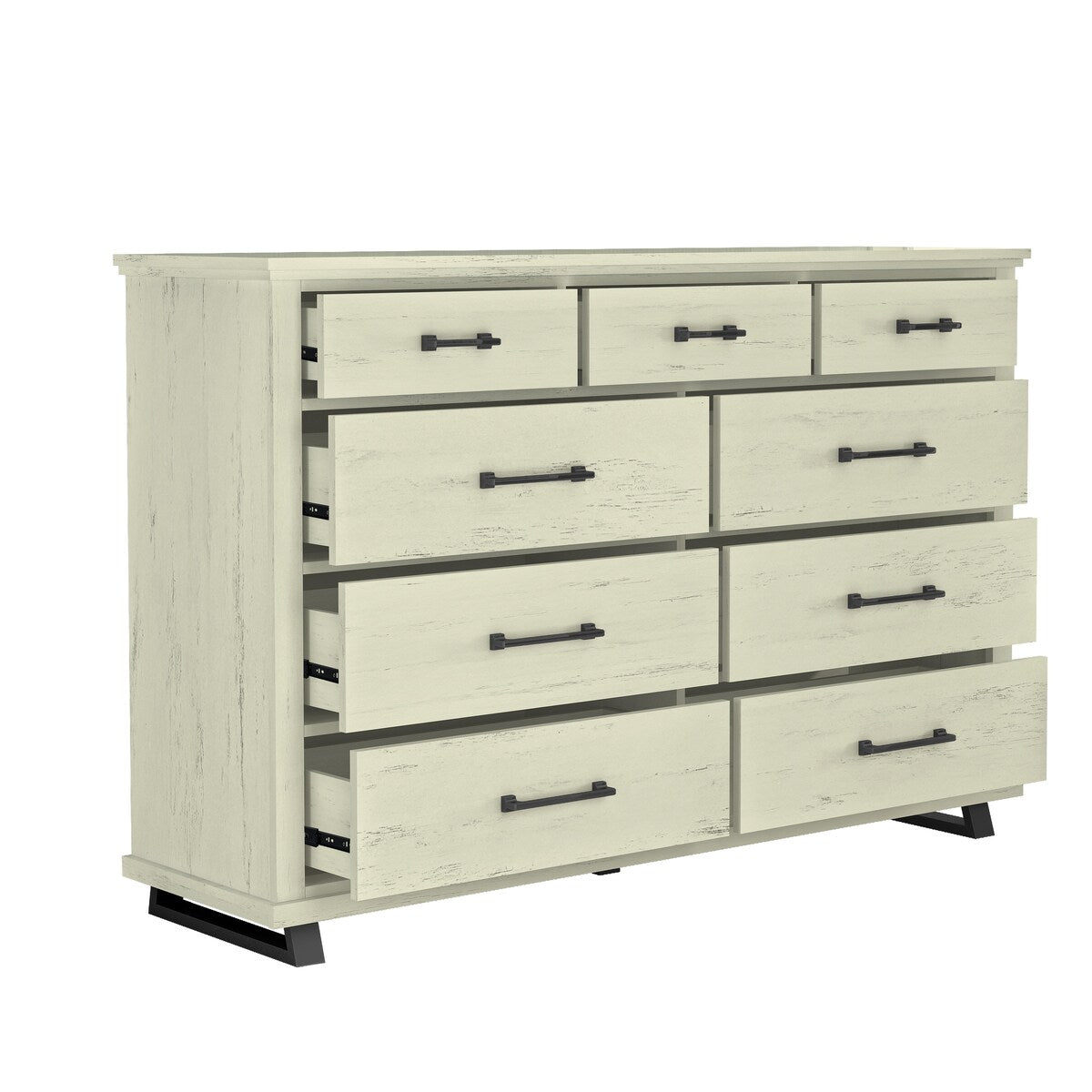 64 in. Wide 9-Drawer Dresser - Contemporary Design w/ Ample Storage
