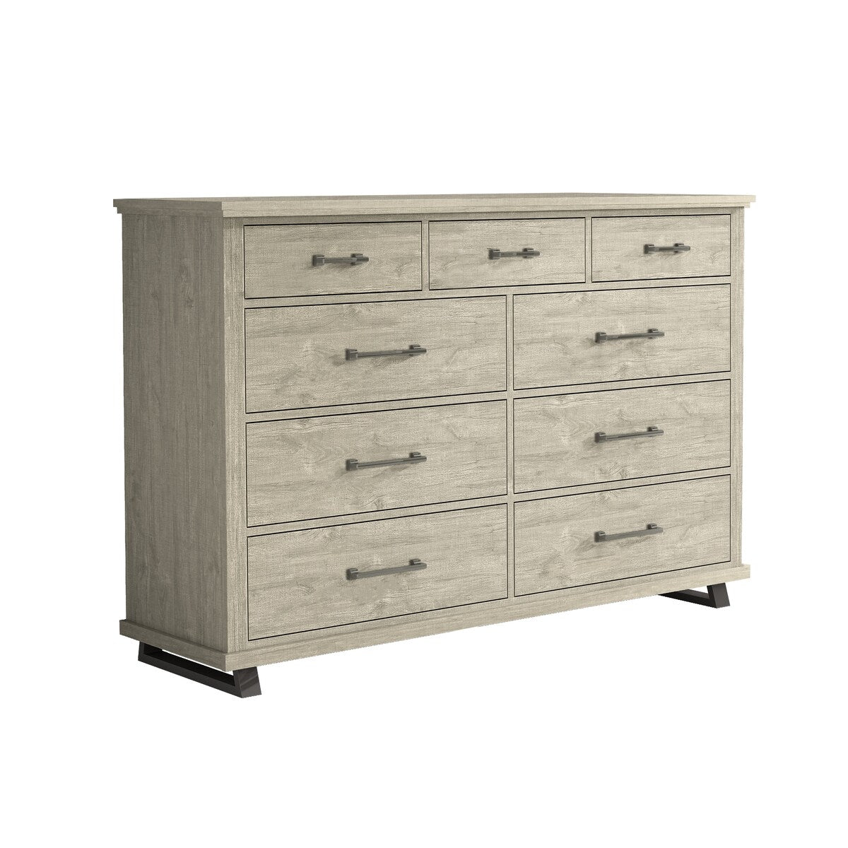 64 in. Wide 9-Drawer Dresser - Contemporary Design w/ Ample Storage