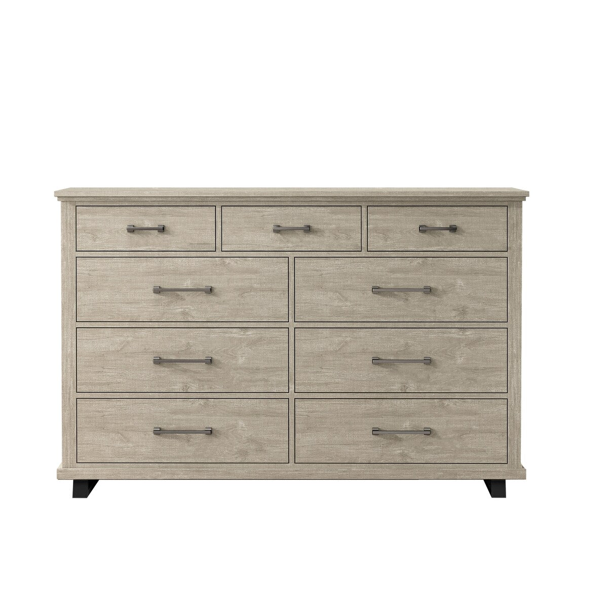 64 in. Wide 9-Drawer Dresser - Contemporary Design w/ Ample Storage
