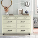 64 in. Wide 9-Drawer Dresser - Contemporary Design w/ Ample Storage