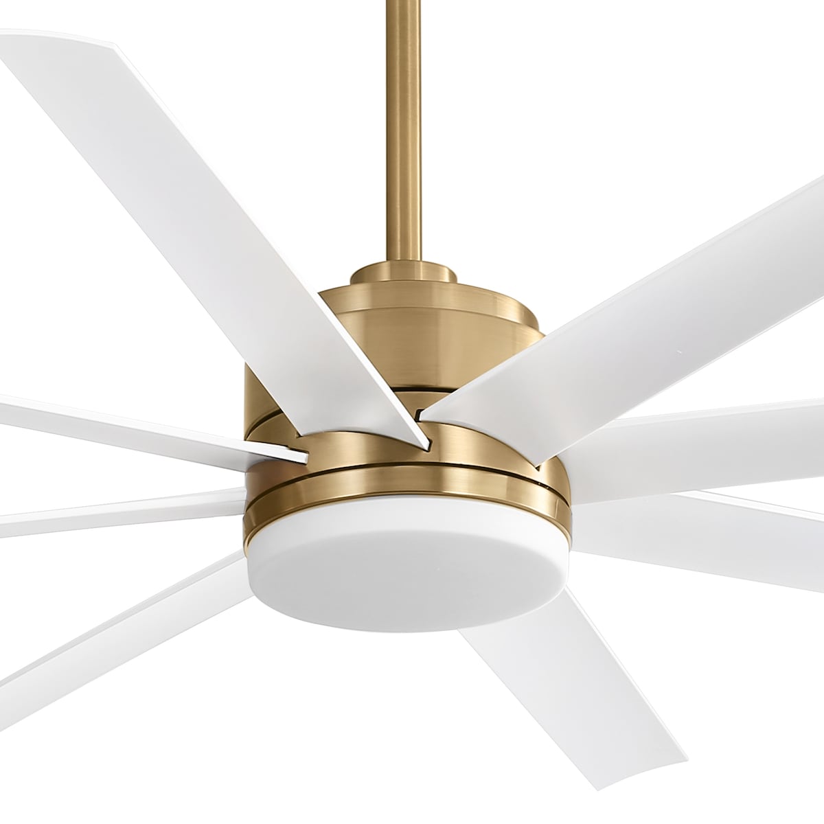 65 Inch Gold Morden Ceiling Fan with Light Remote(8-Blade)