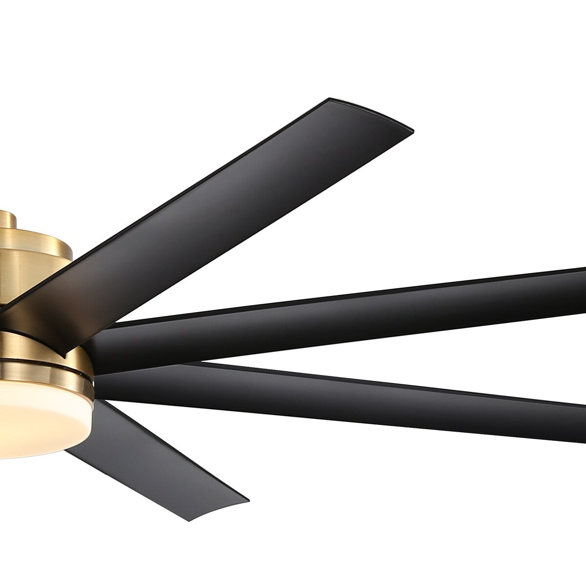 65 Inch Gold Morden Ceiling Fan with Light Remote(8-Blade)