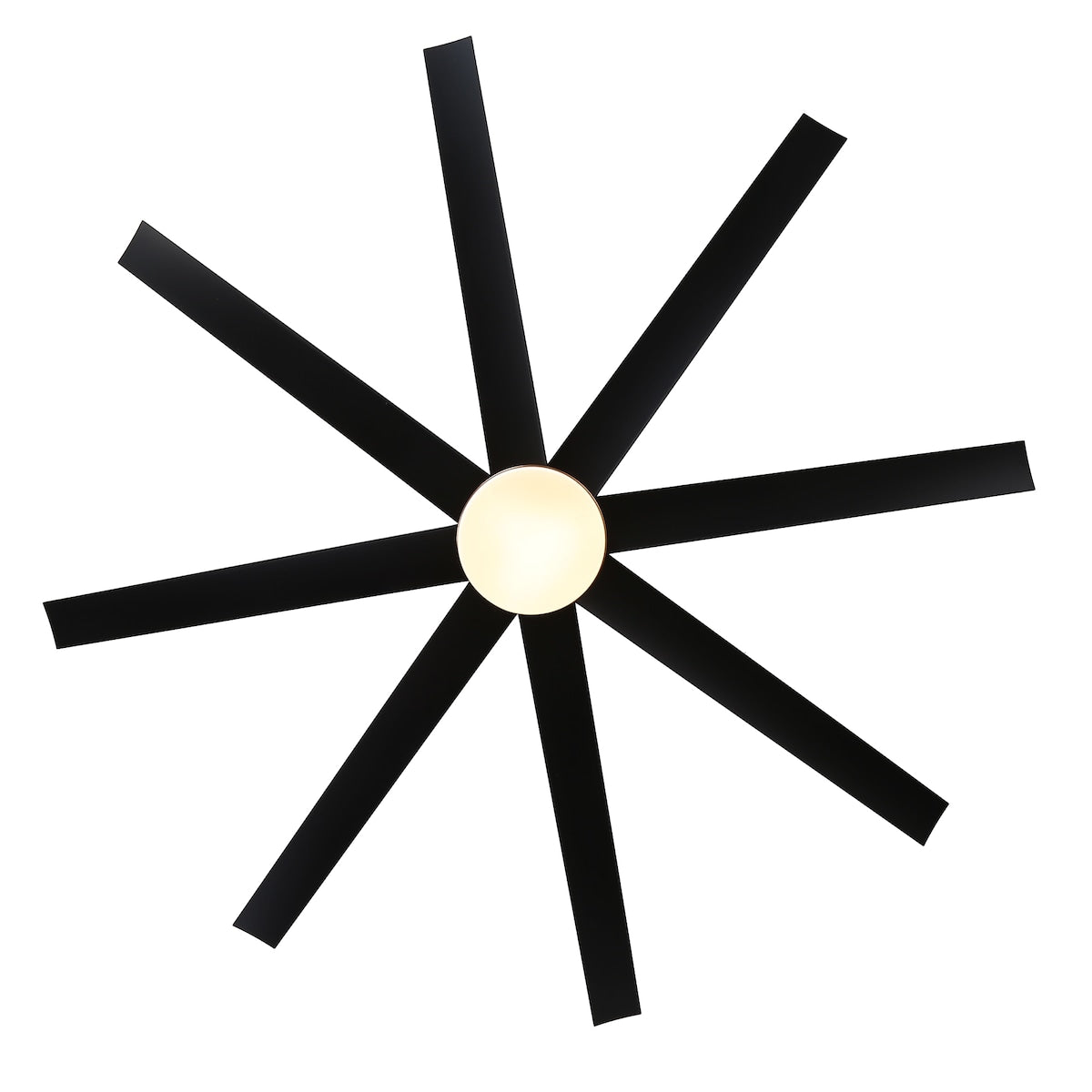65 Inch Gold Morden Ceiling Fan with Light Remote(8-Blade)
