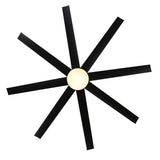 65 Inch Gold Morden Ceiling Fan with Light Remote(8-Blade)