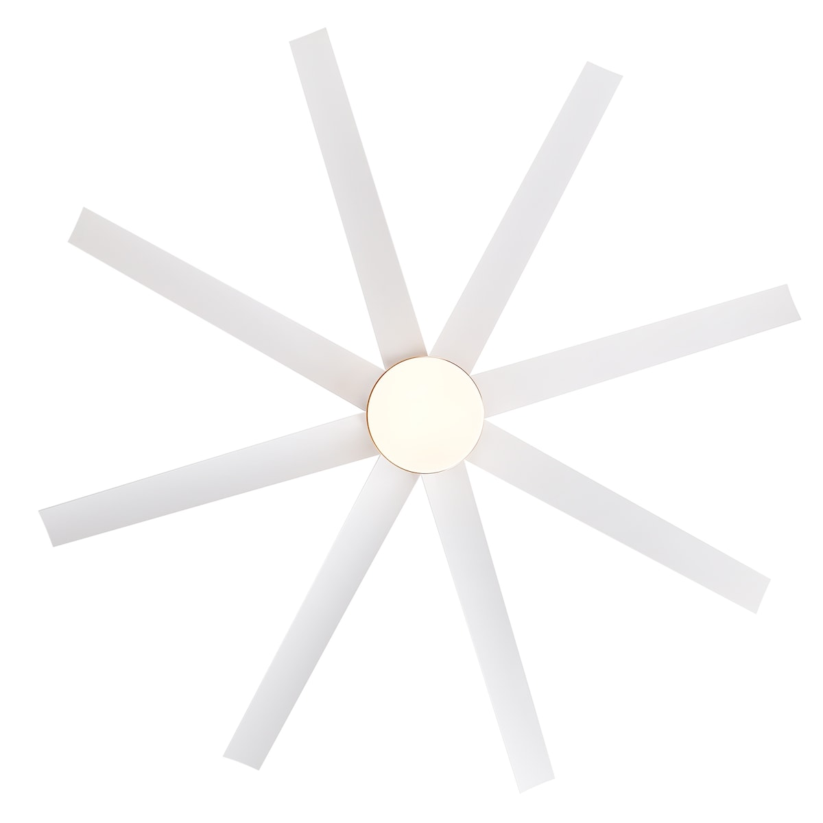 65 Inch Gold Morden Ceiling Fan with Light Remote(8-Blade)