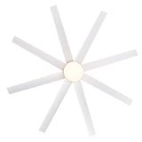 65 Inch Gold Morden Ceiling Fan with Light Remote(8-Blade)