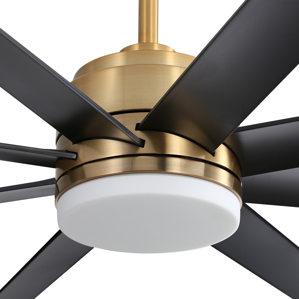 65 Inch Gold Morden Ceiling Fan with Light Remote(8-Blade)