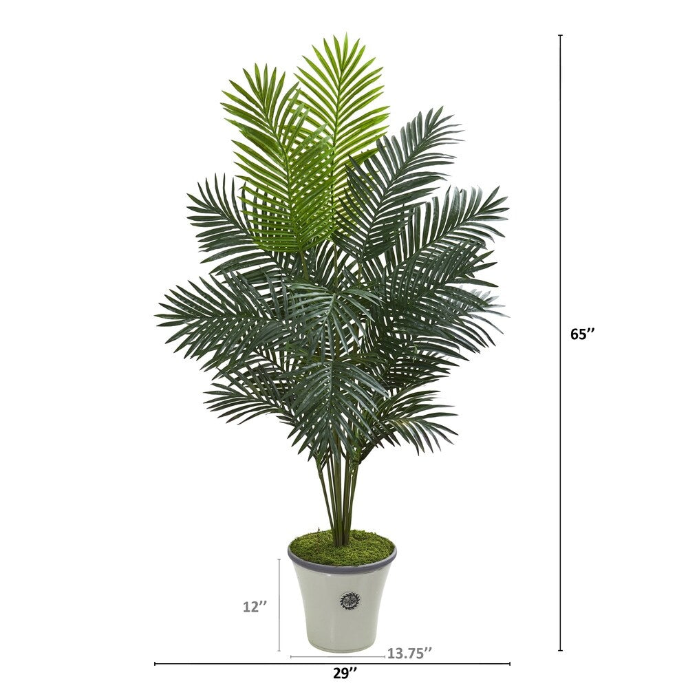 65" Paradise Palm Artificial Plant in Decorative Planter