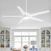 65-in Gold Color-changing Indoor Chandelier Ceiling Fan with Light and Remote (5-Blade)