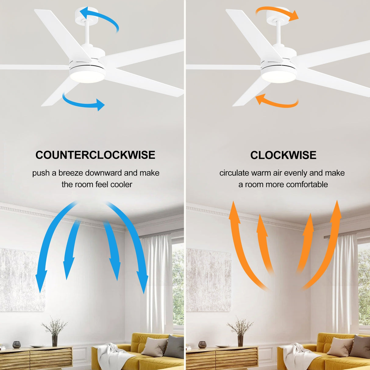 65-in Gold Color-changing Indoor Chandelier Ceiling Fan with Light and Remote (5-Blade)