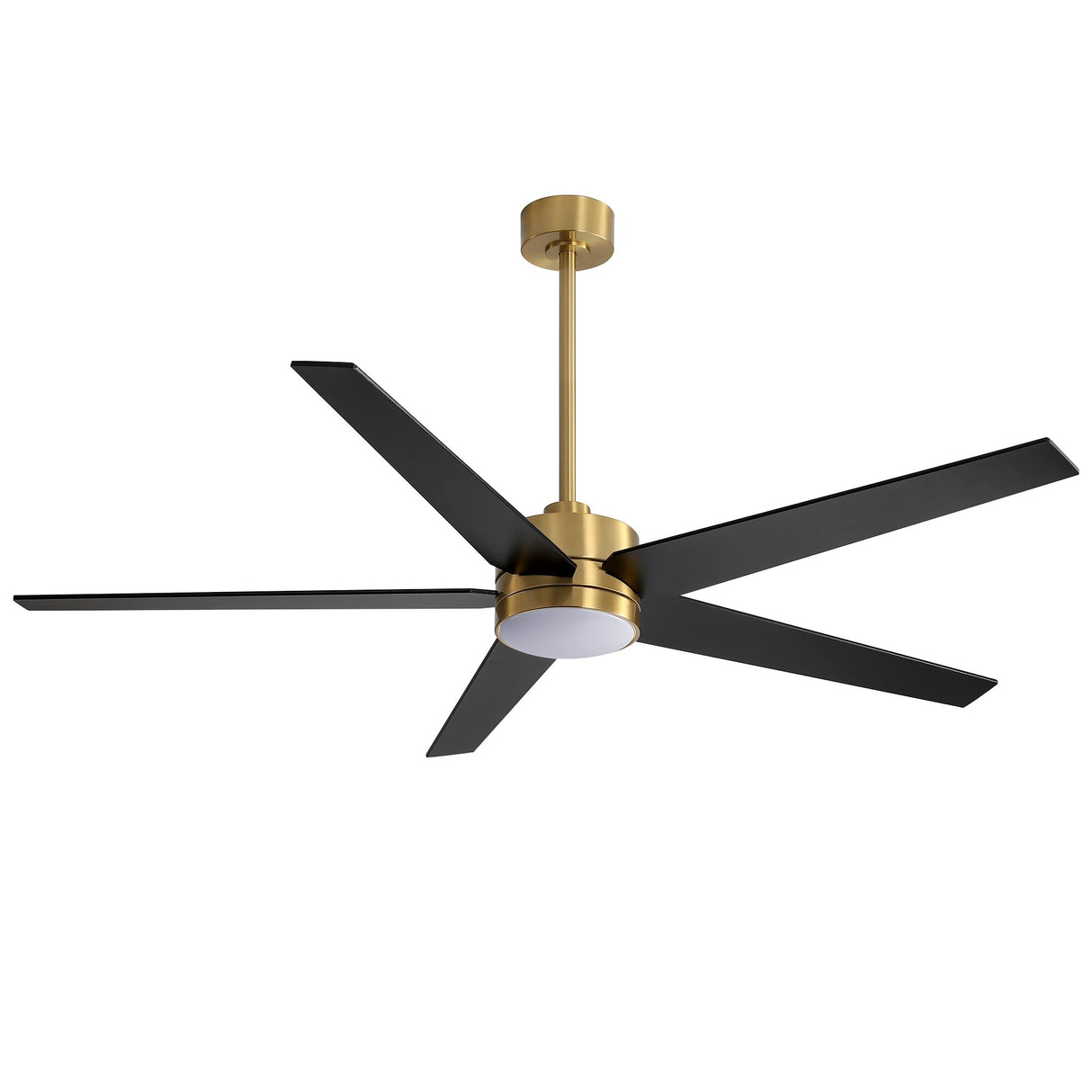 65-in Gold Color-changing Indoor Chandelier Ceiling Fan with Light and Remote (5-Blade)