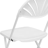 650 lb. Capacity Plastic Fan Back Folding Chair