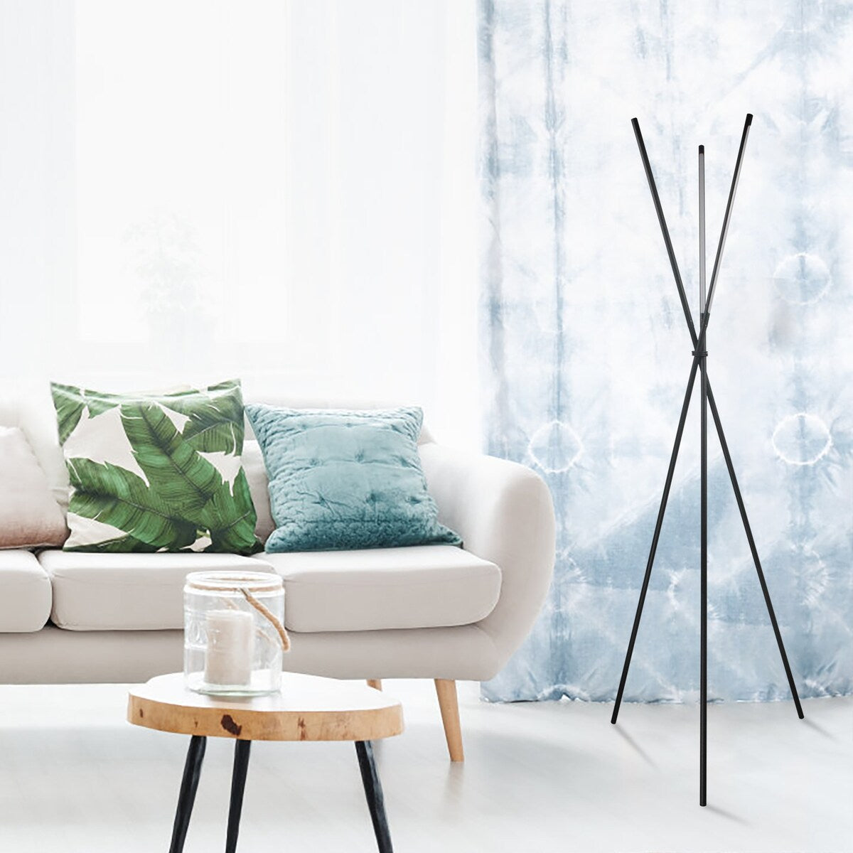 65" Metal Knox Tripod Floor Lamp