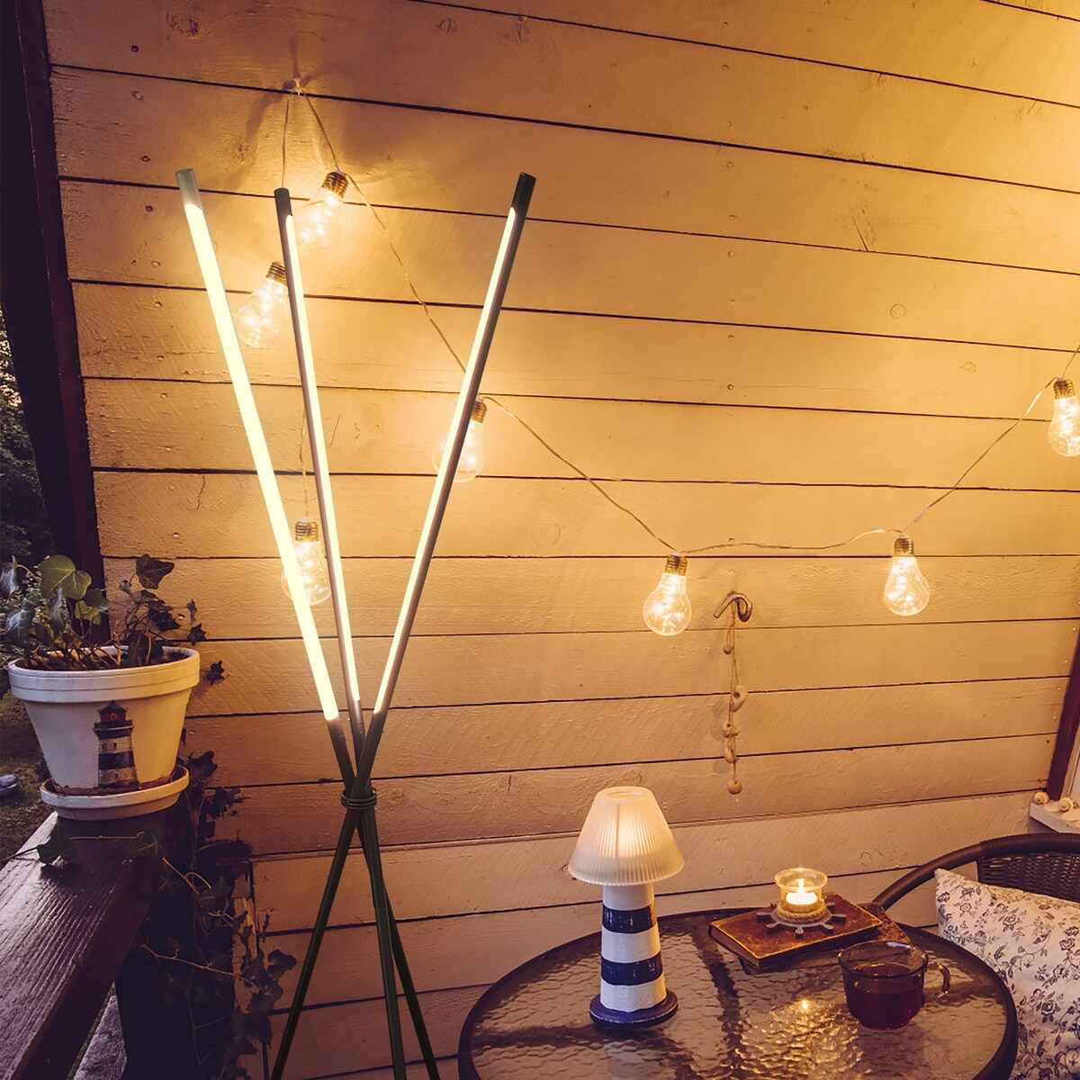 65" Metal Knox Tripod Floor Lamp