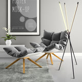 65" Metal Knox Tripod Floor Lamp