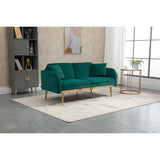 66.14" Loveseat Sofa Velvet Convertible Futon Sofa & Sofa Bed Upholstered Accent Sofa