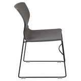 661 lb. Capacity Full Back Stack Chair with Powder Coated Frame
