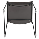 661 lb. Capacity Full Back Stack Chair with Powder Coated Frame