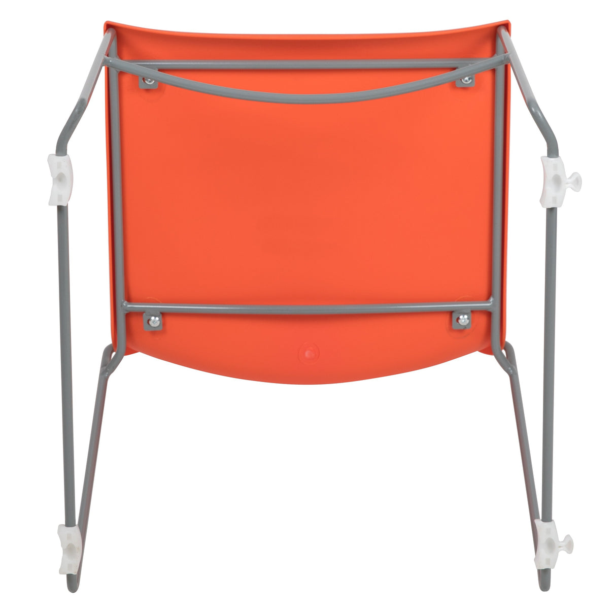 661 lb. Capacity Full Back Stack Chair with Powder Coated Frame